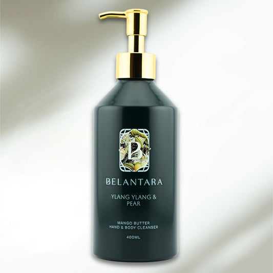 Mango Butter Hand and Body Wash - Ylang Ylang & Pear Fragrance in 400ml size.