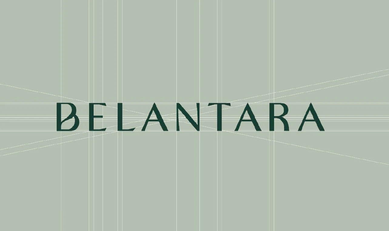 A logo with the word 'Belantara' in green colour.